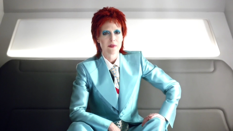 Media as David Bowie, "Life On Mars" era. (Gillian Anderson) (Screenshot: American Gods)